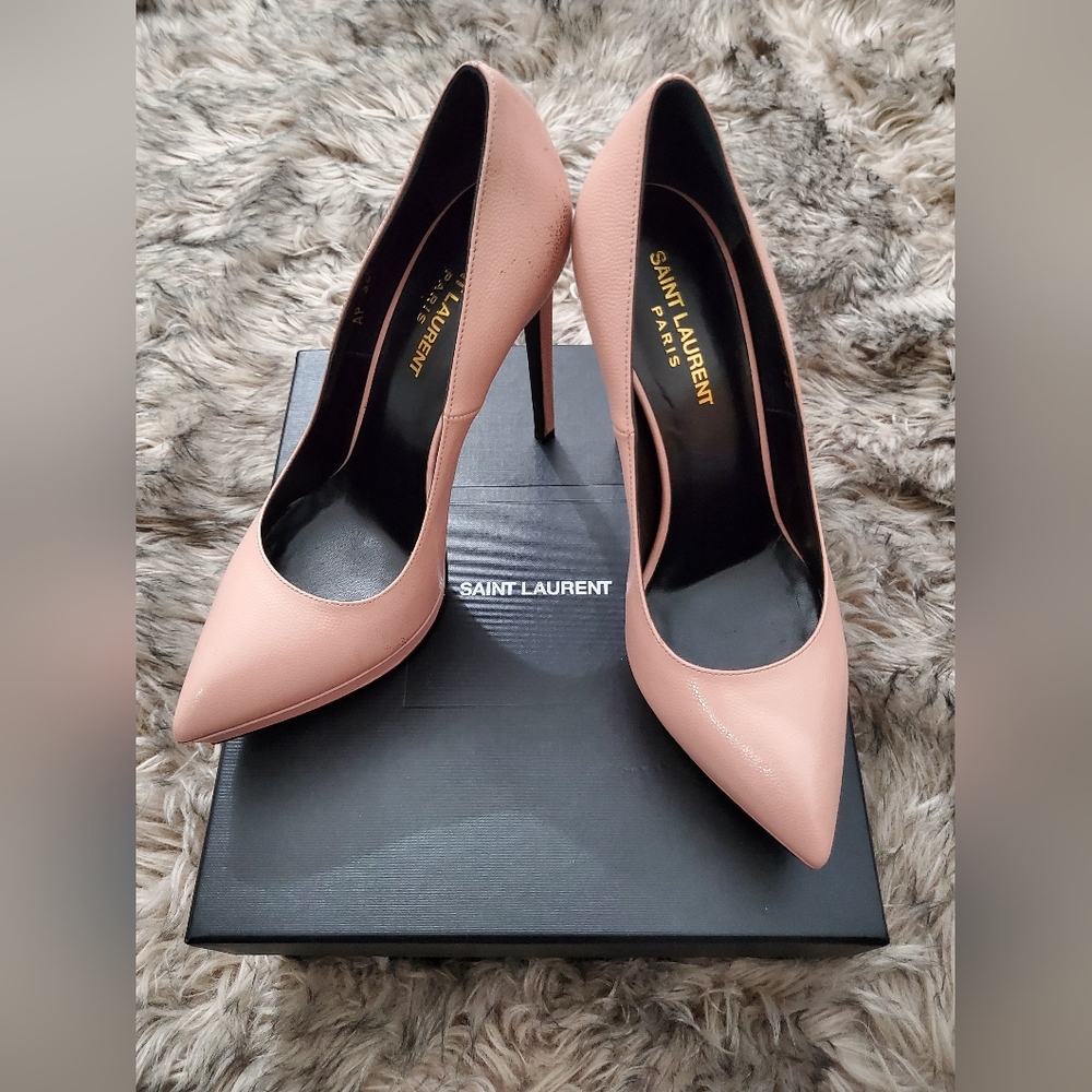 SAINT LAURENT Janis Leather Heels